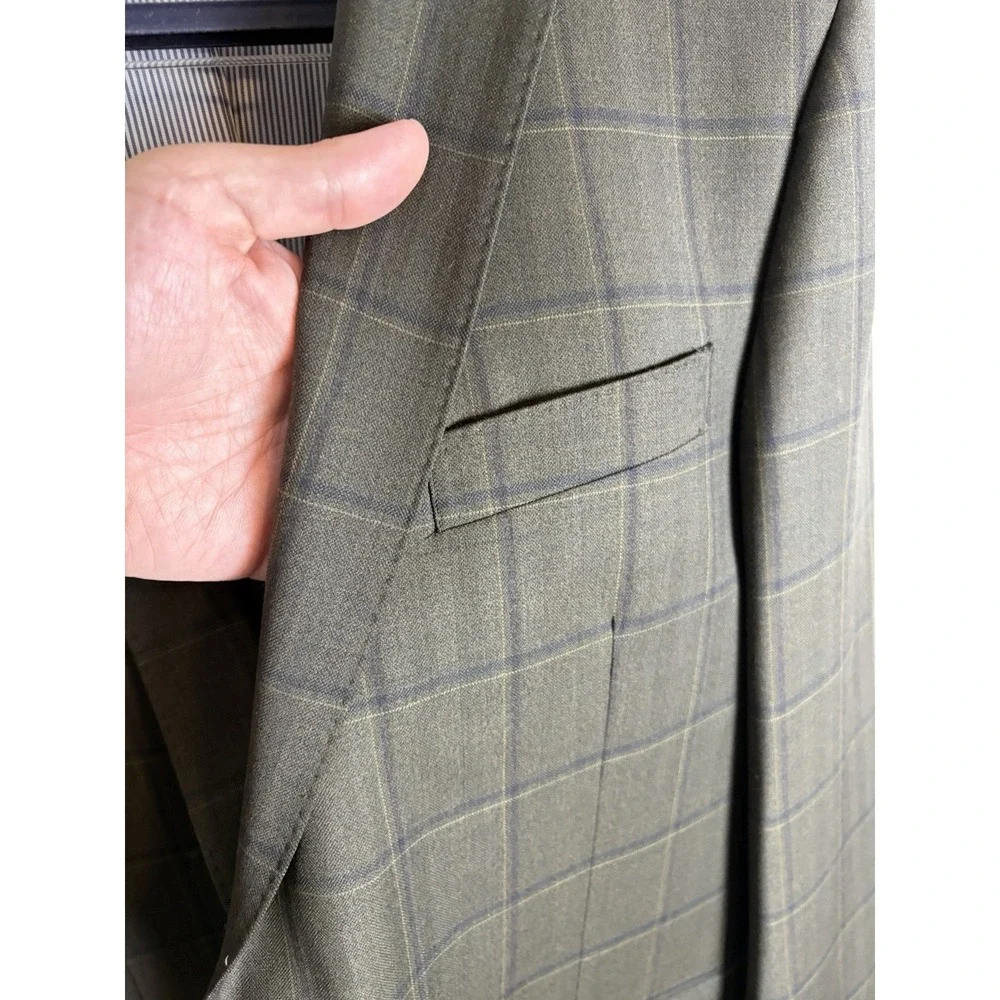 BROOKS BROTHERS Explorer Regent Wool Bl Plaid Blazer Sport Coat Jacket 42R